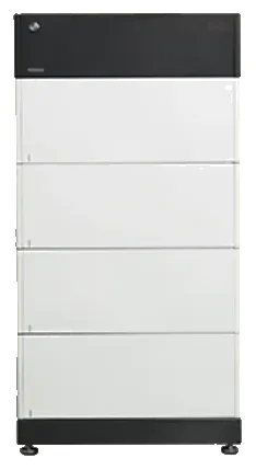BYD Battery-Box Premium HV modules stacked on their base, front view
