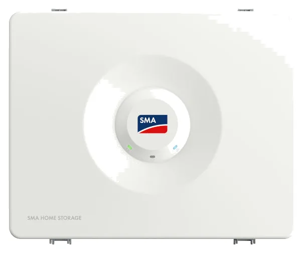 SMA Home Storage battery module with its round SMA badge