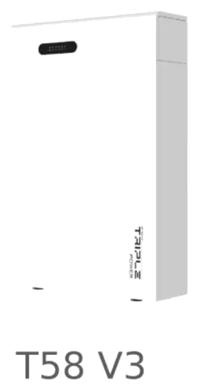 SolaX Triple Power T58 V3 battery, angled view